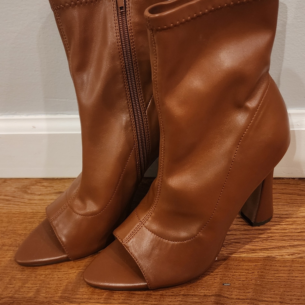 Elegant Brown Leather Ankle Boots